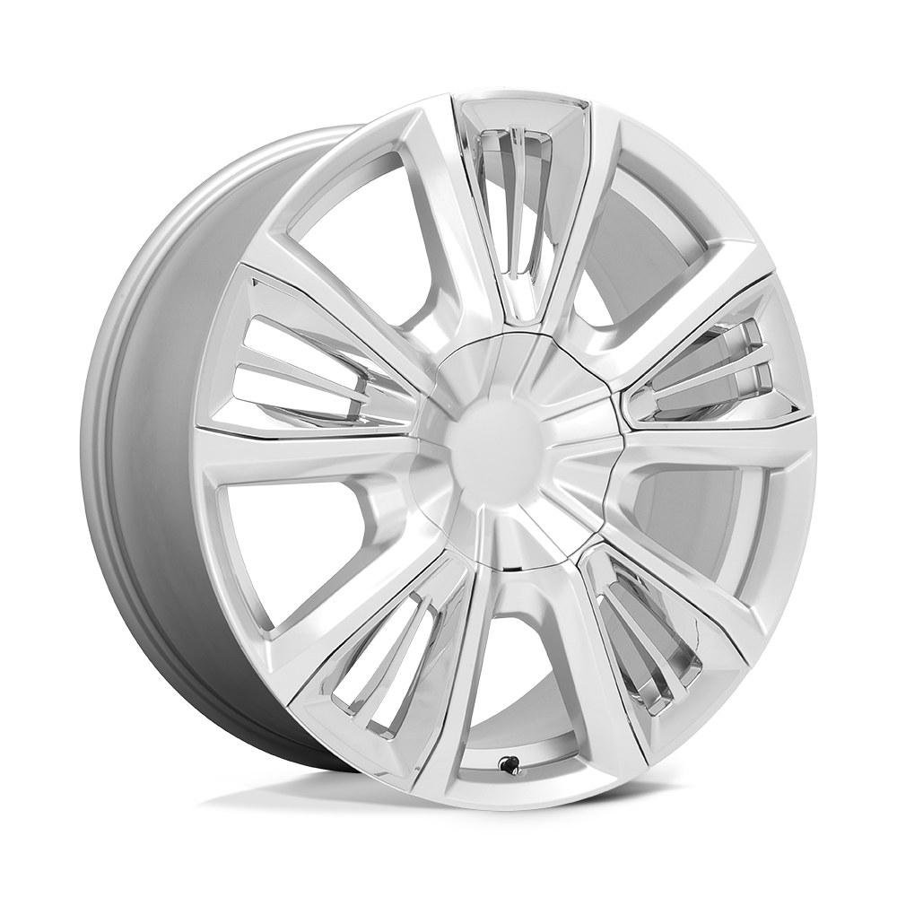 22" Performance Replicas PR212 SILVER W/ CHROME ACCENTS 6X139.7