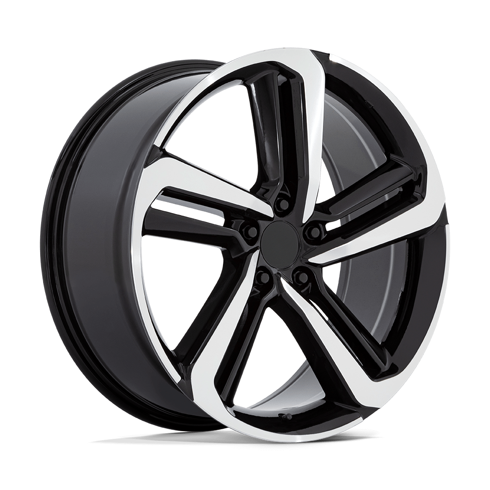 20" Performance Replicas PR216 GLOSS BLACK MACHINED 5X114.3