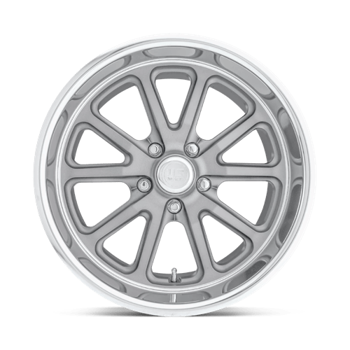 18X8 US Mag 1PC U111 RAMBLER TEXTURED GRAY W/ DC LIP 5X114.3