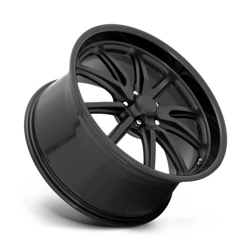 22X11 US Mag 1PC U123 RAMBLER GLOSS BLACK MATTE BLACK 5X127
