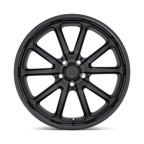 20X10 US Mag 1PC U123 RAMBLER GLOSS BLACK MATTE BLACK 5X120