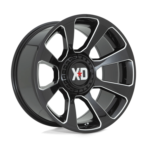 20X9 XD XD854 REACTOR GLOSS BLACK MILLED 5X139.7/5X150