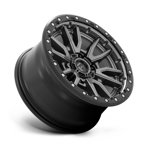 16X8 Fuel 1PC D680 REBEL RIMS - MATTE GUNMETAL BLACK BEAD RING 6X139.7