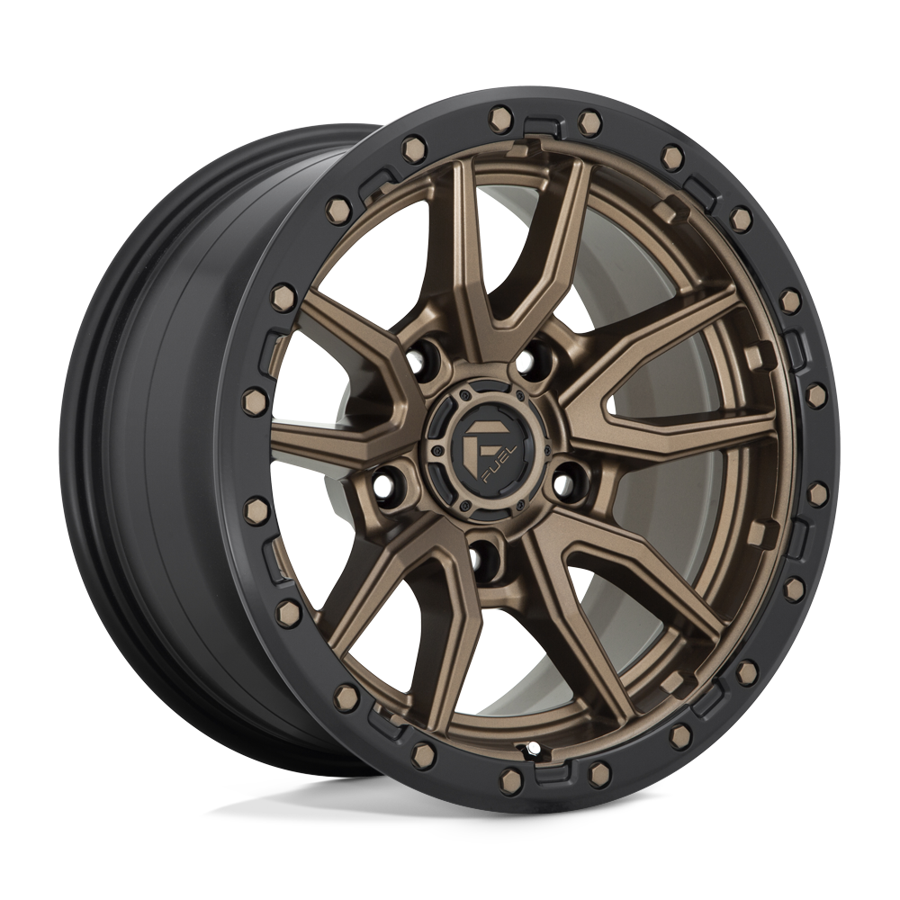 17X9 Fuel 1PC D681 REBEL RIMS - MATTE BRONZE BLACK BEAD RING 5X127