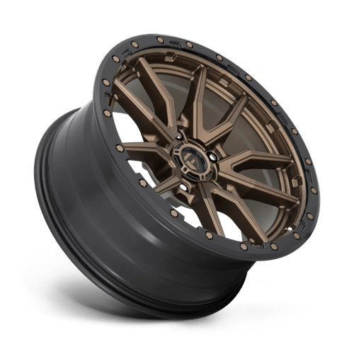20X9 Fuel 1PC D681 REBEL RIMS - MATTE BRONZE BLACK BEAD RING 5X127