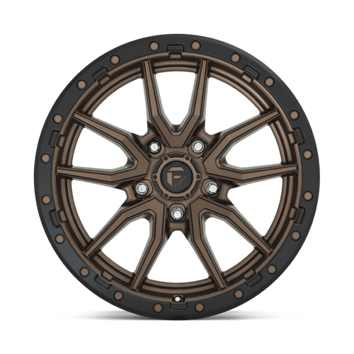 20X9 Fuel 1PC D681 REBEL RIMS - MATTE BRONZE BLACK BEAD RING 5X127