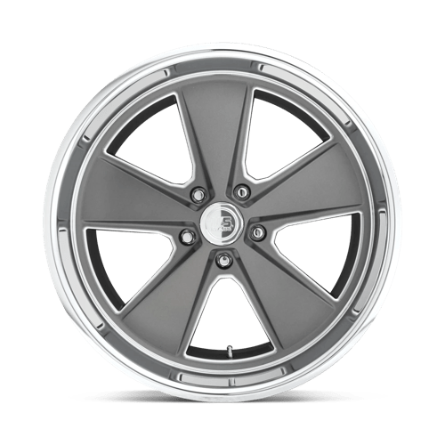 18X8 US Mag 1PC U120 ROADSTER MATTE GUN METAL MACHINED 5X114.3