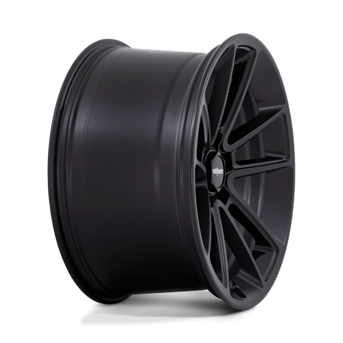 22X11 Rotiform R194 BTL MATTE BLACK W/ BLACK CAP 5X112