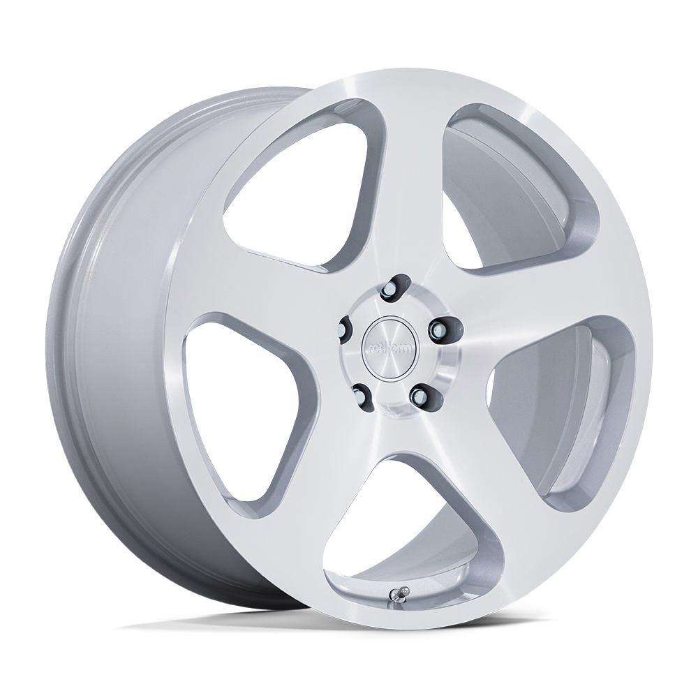 20X10 Rotiform RC200 NUE GLOSS SILVER W/ MACHINED FACE 5X120