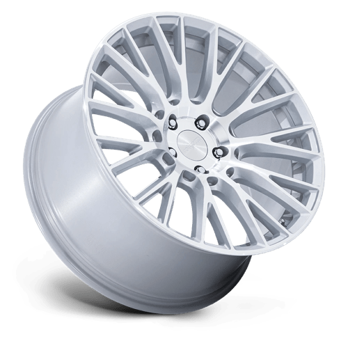 20X8.5 Rotiform RC201 LSE GLOSS SILVER W/ MACHINED FACE 5X112