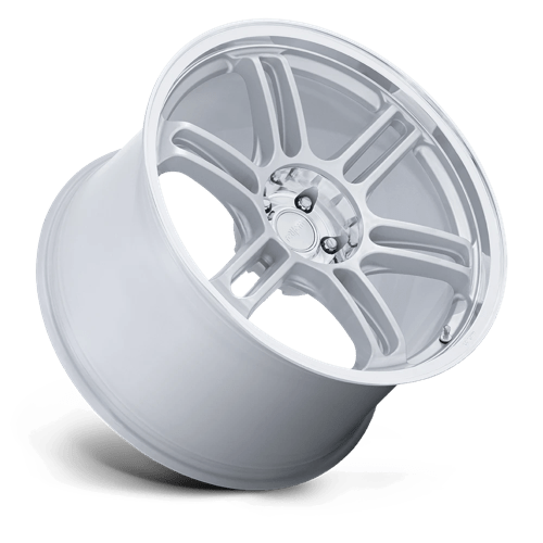 18X8.5 Rotiform RC209 RPS MATTE SILVER W/ DIAMOND CUT LI 5X120