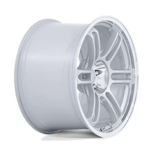 18X9.5 Rotiform RC209 RPS MATTE SILVER W/ DIAMOND CUT LI 5X114.3