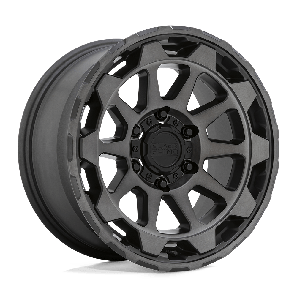 20" Black Rhino Hard Alloys ROTOR MATTE GUNMETAL W/ BRUSHED FACE 6X135