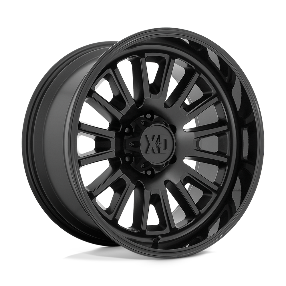 22X10 XD XD864 ROVER SATIN BLACK W/ GLOSS BLACK LIP 8X170