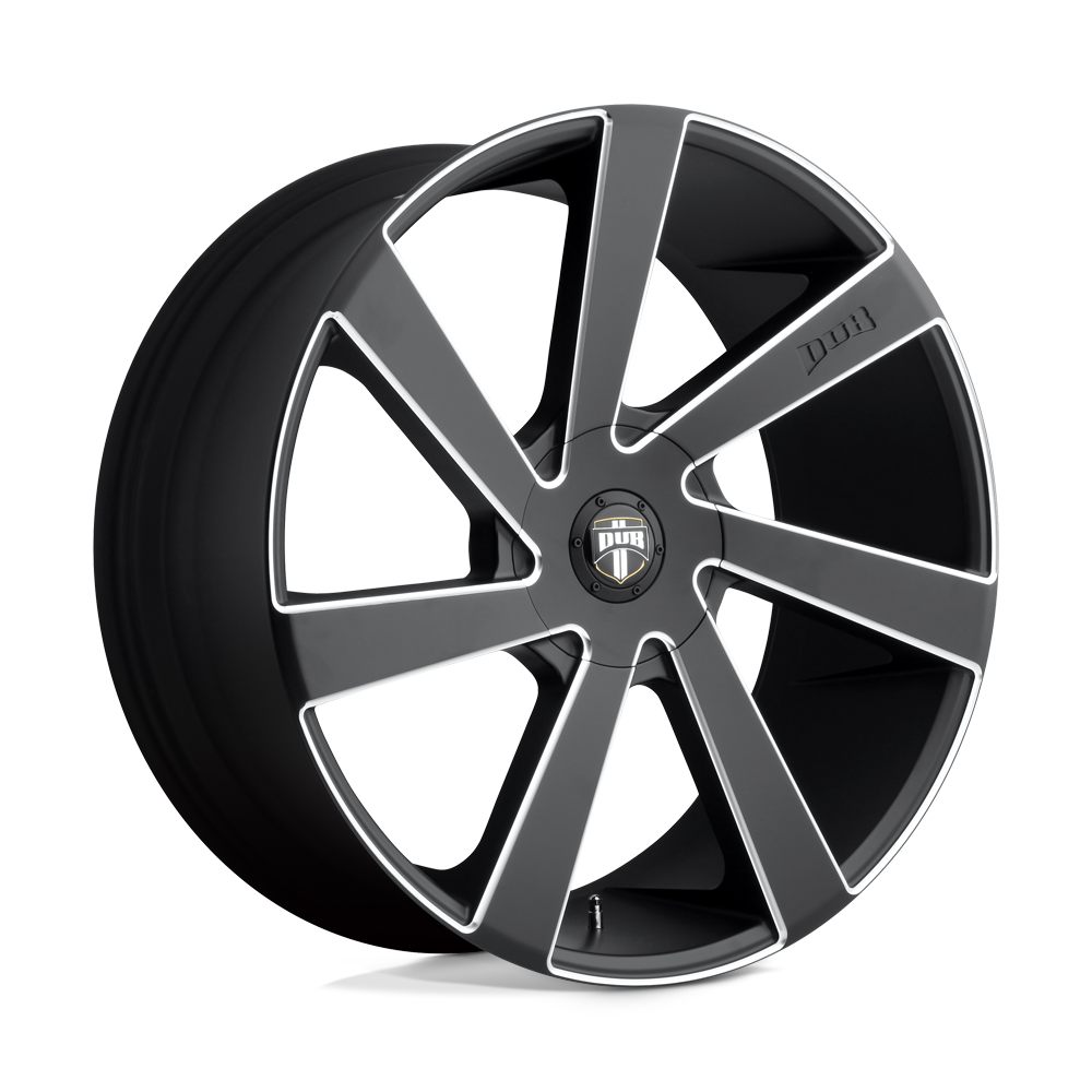 22X9.5 DUB 1PC S133 DIRECTA MATTE BLACK MILLED 5X115/5X120.65