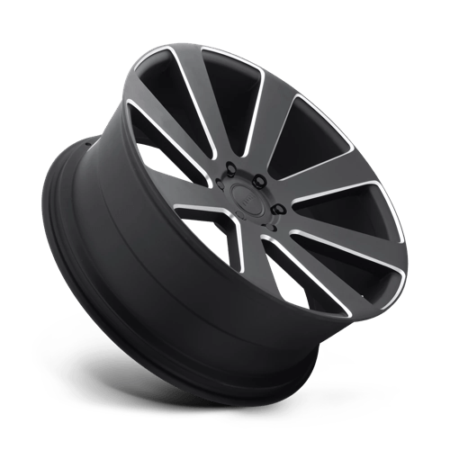 22X9.5 DUB 1PC S187 8-BALL MATTE BLACK MILLED 6X139.7