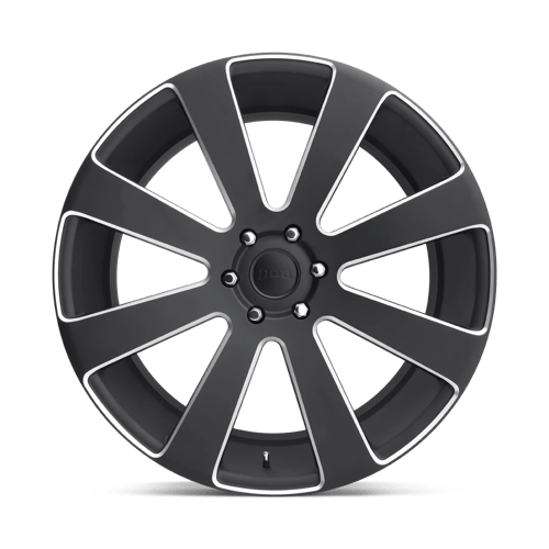 22X9.5 DUB 1PC S187 8-BALL MATTE BLACK MILLED 6X139.7