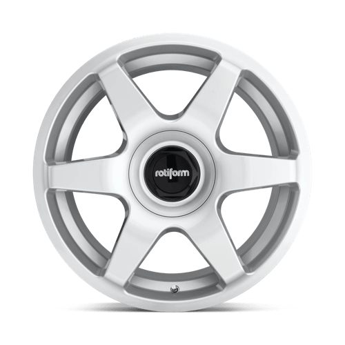 18X8.5 Rotiform R114 SIX GLOSS SILVER 5X100/5X112