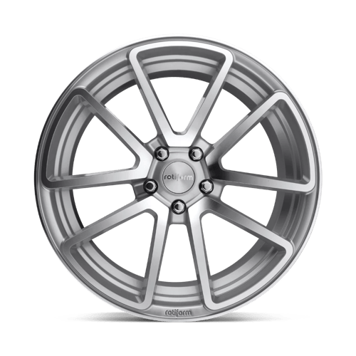 18X8.5 Rotiform R120 SPF GLOSS SILVER MACHINED 5X112