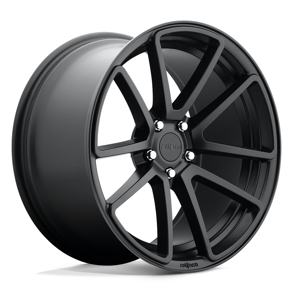 18X8.5 Rotiform R122 SPF MATTE BLACK 5X112