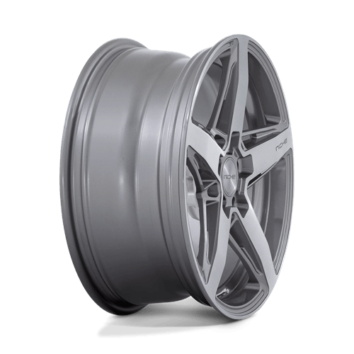 18X8 Niche 1PC M270 TERAMO ANTHRACITE BRUSHED FACE TINT 5X114.3