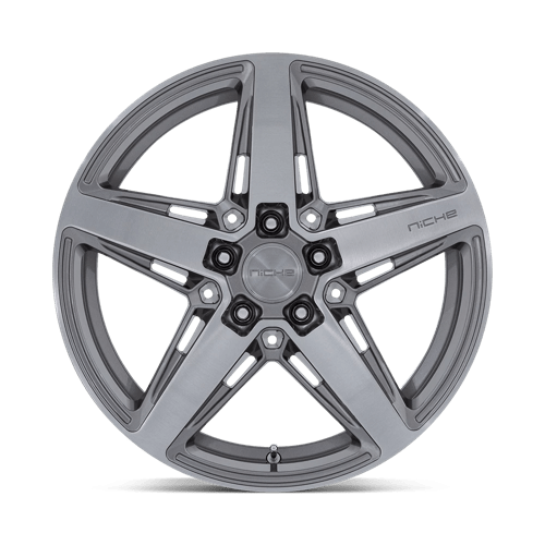 18X8 Niche 1PC M270 TERAMO ANTHRACITE BRUSHED FACE TINT 5X114.3