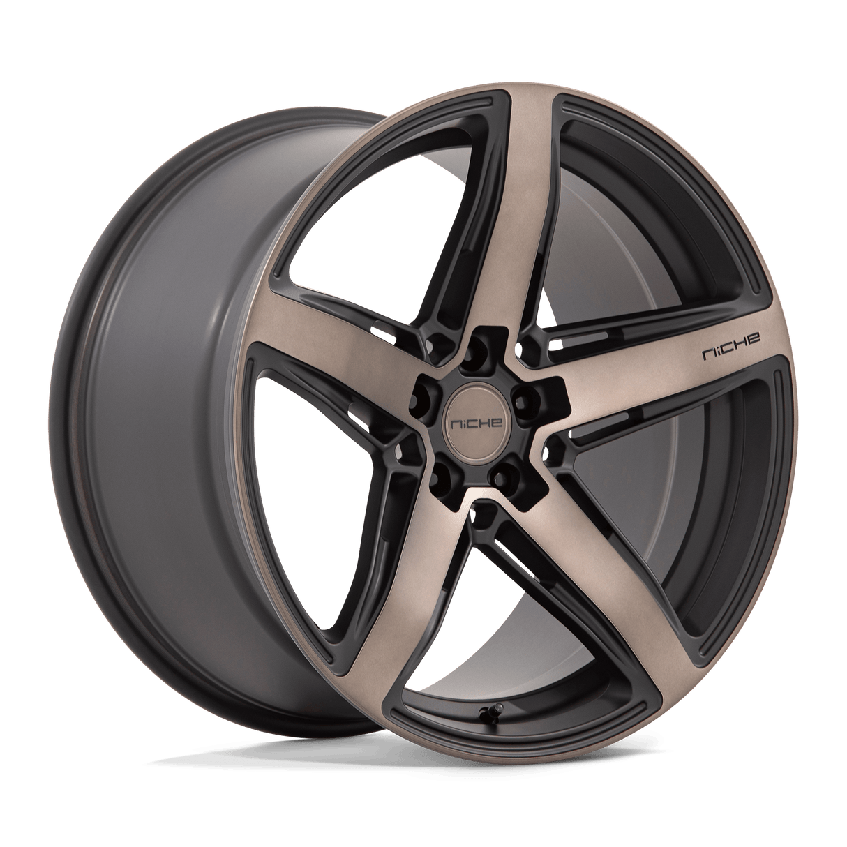 20X10.5 Niche 1PC M271 TERAMO MATTE BLACK W DOUBLE DARK TINT 5X115