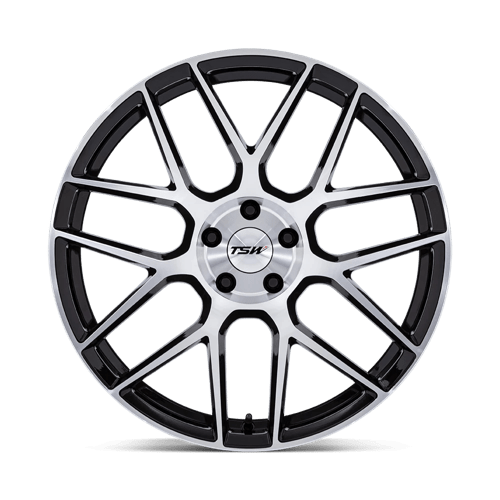 18X8.5 TSW TW002 LASARTHE GLOSS BLACK MACHINED 5X114.3