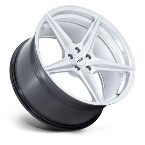 20X10.5 TSW TW007 ESPRIT HYPER SILVER W/ MACHINED FACE 5X112