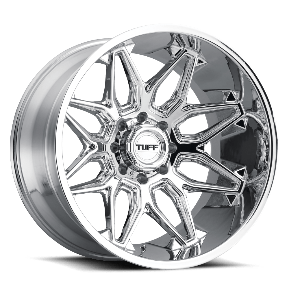 22" Tuff T3B CHROME 8X180
