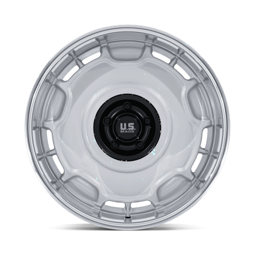 22X10.5 US Mag 1PC UC146 ARLINGTON SILVER M-BLK CENTER W/ DC-LIP 5X127