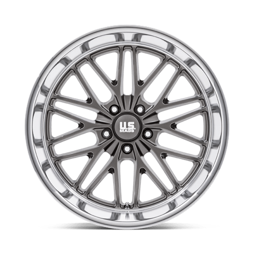 20X10 US Mag 1PC U139 SANTA CRUZ ANTHRACITE W/ DIAMOND CUT LIP 5X120.65