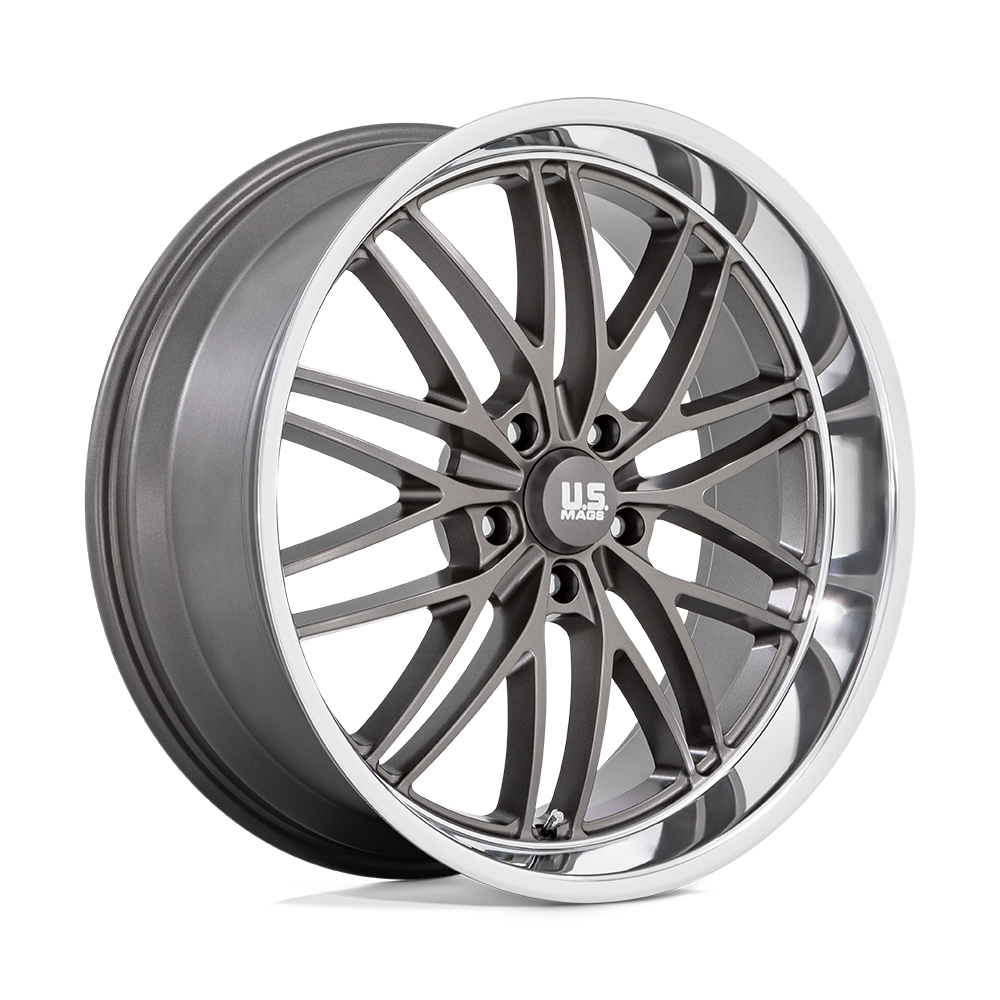22X9 US Mag 1PC U139 SANTA CRUZ ANTHRACITE W/ DIAMOND CUT LIP 5X127