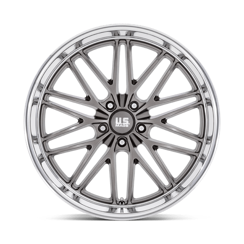 22X9 US Mag 1PC U139 SANTA CRUZ ANTHRACITE W/ DIAMOND CUT LIP 5X127