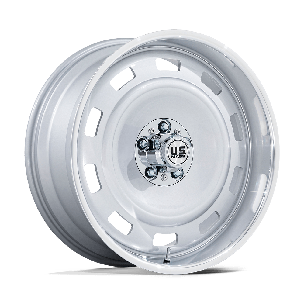 22X9 US Mag 1PC UC143 SCOTTSDALE SILVER W/ DIAMOND CUT LIP 5X127