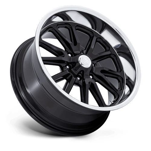 20X8 US Mag 1PC UC145 RAMBLER 6 GLOSS BLACK DIAMOND CUT LIP 6X139.7