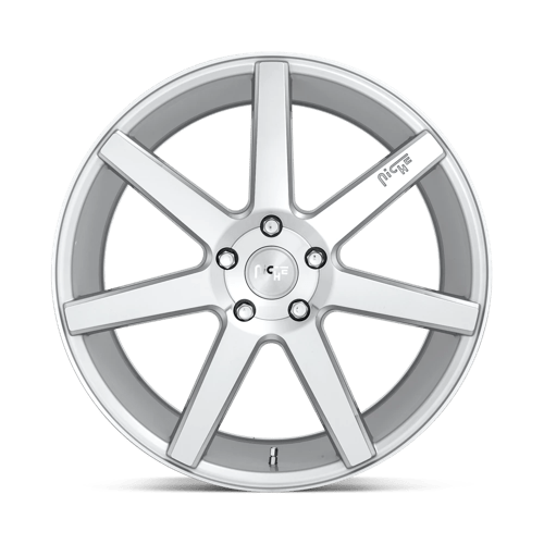 20X10.5 Niche 1PC M179 VERONA GLOSS SILVER MACHINED 5X112