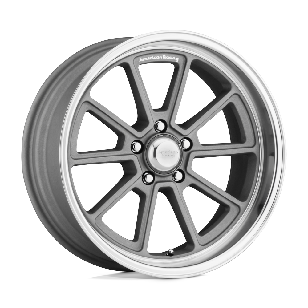 20X8.5 American Racing Vintage VN510 DRAFT VINTAGE SILVER W/ DIAMOND LIP 5X120.65