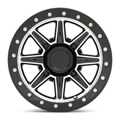 15" Black Rhino Hard Alloys - UTV WEBB UTV GLOSS BLACK W/ MACHINED FACE 4X137