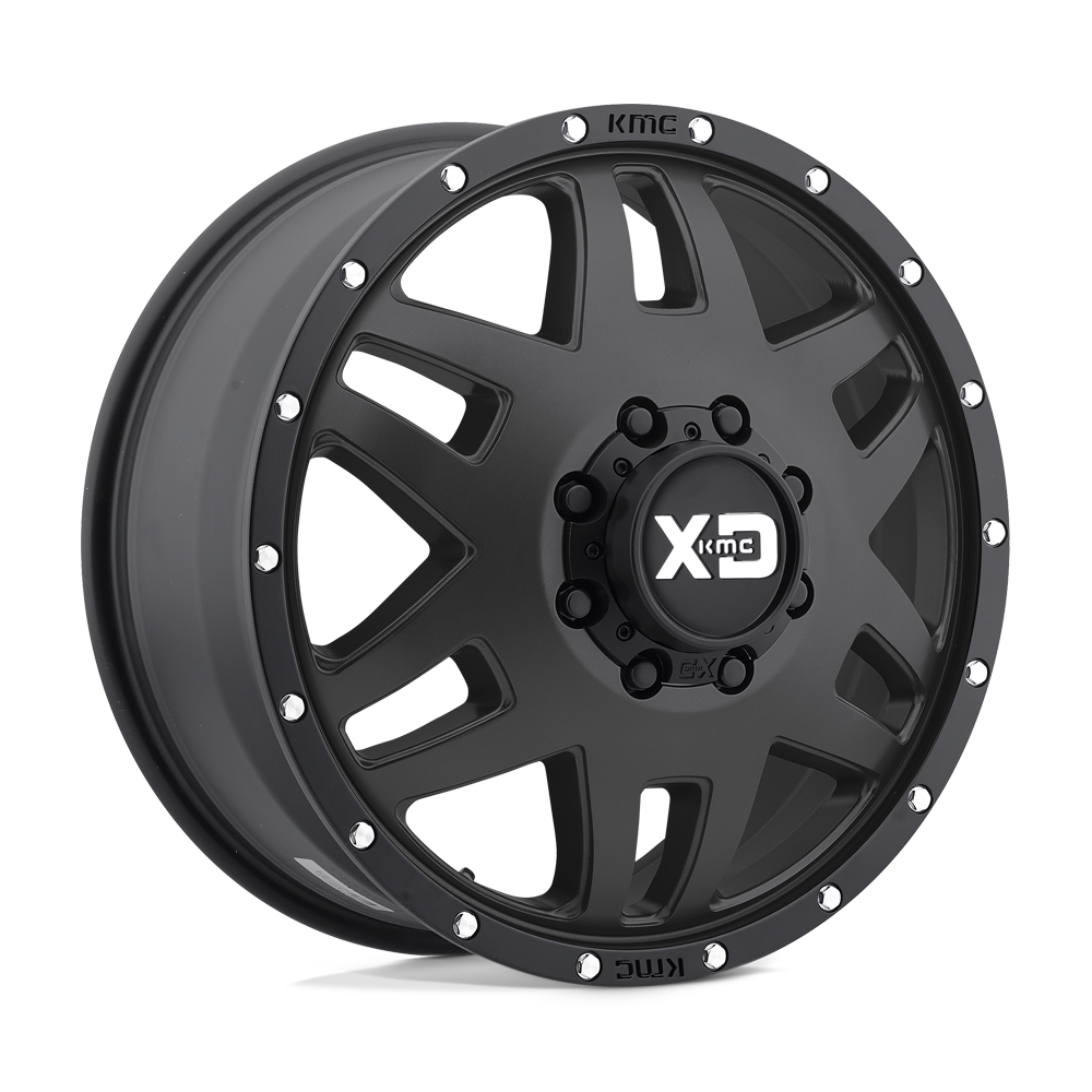 17X6.5 XD XD130 MACHETE DUALLY SATIN BLACK 8X200