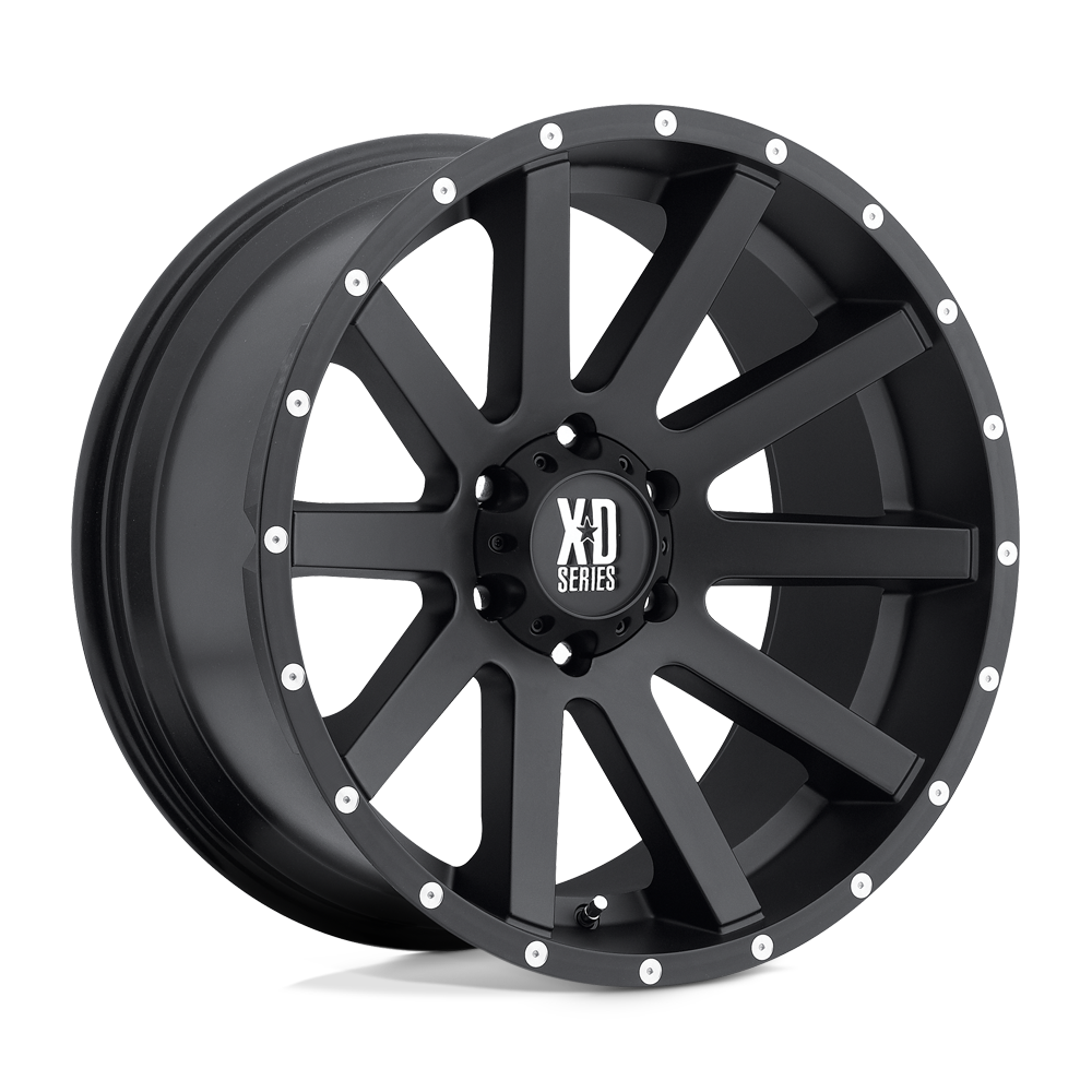 18X9 XD XD818 HEIST SATIN BLACK 5X150