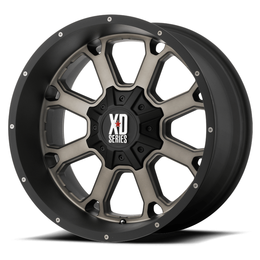 20X12 XD XD825 BUCK 25 MATTE BLACK W/ DARK TINT 5X127/5X139.7