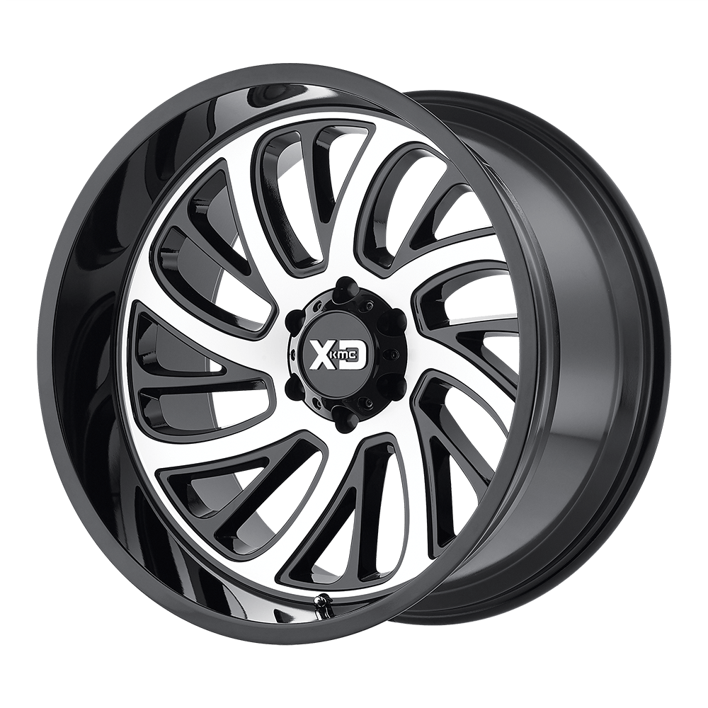 20X10 XD XD826 SURGE GLOSS BLACK W/ MACHINED FACE 6X139.7