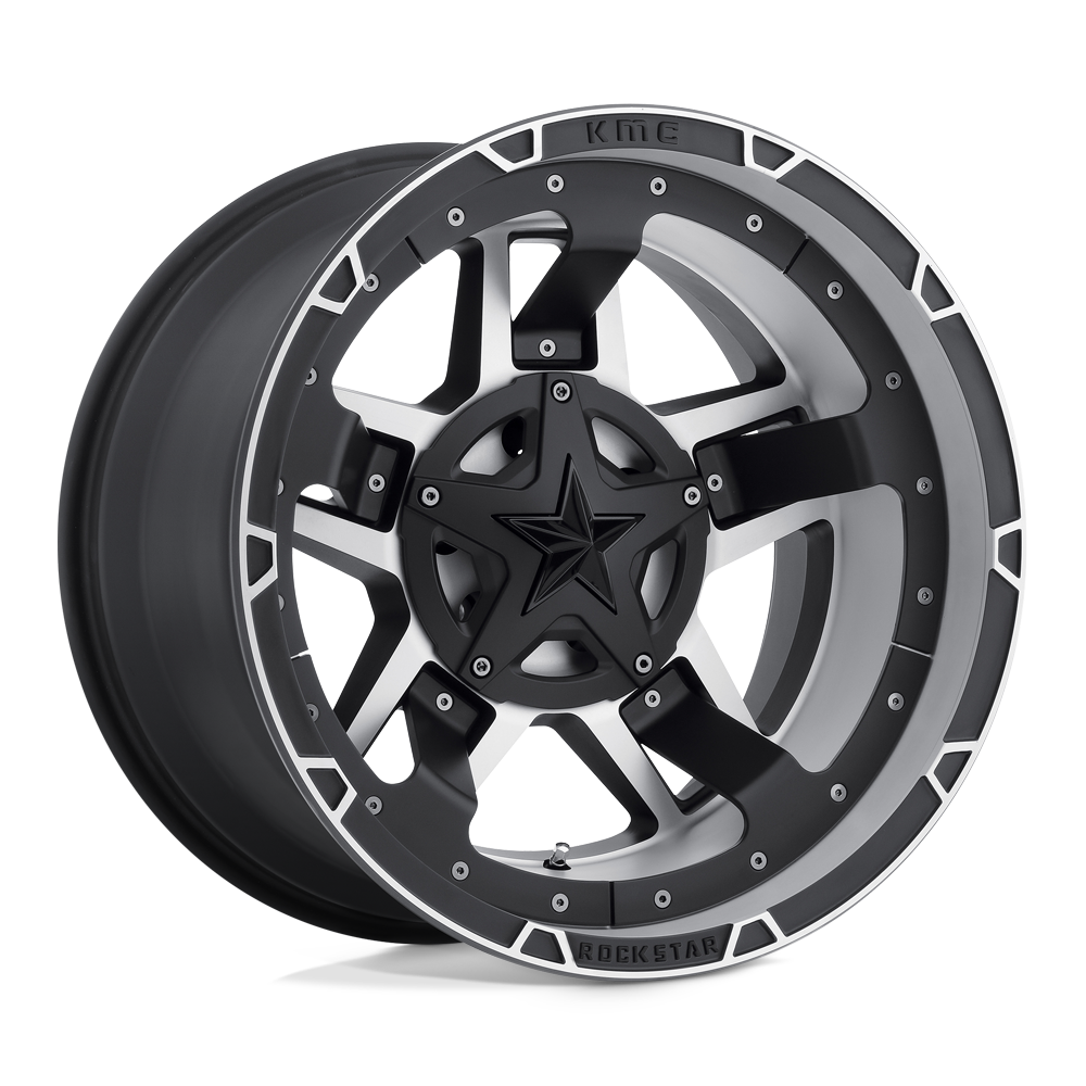 20X9 XD XD827 ROCKSTAR III MATTE BLACK MACHINED 6X135/6X139.7