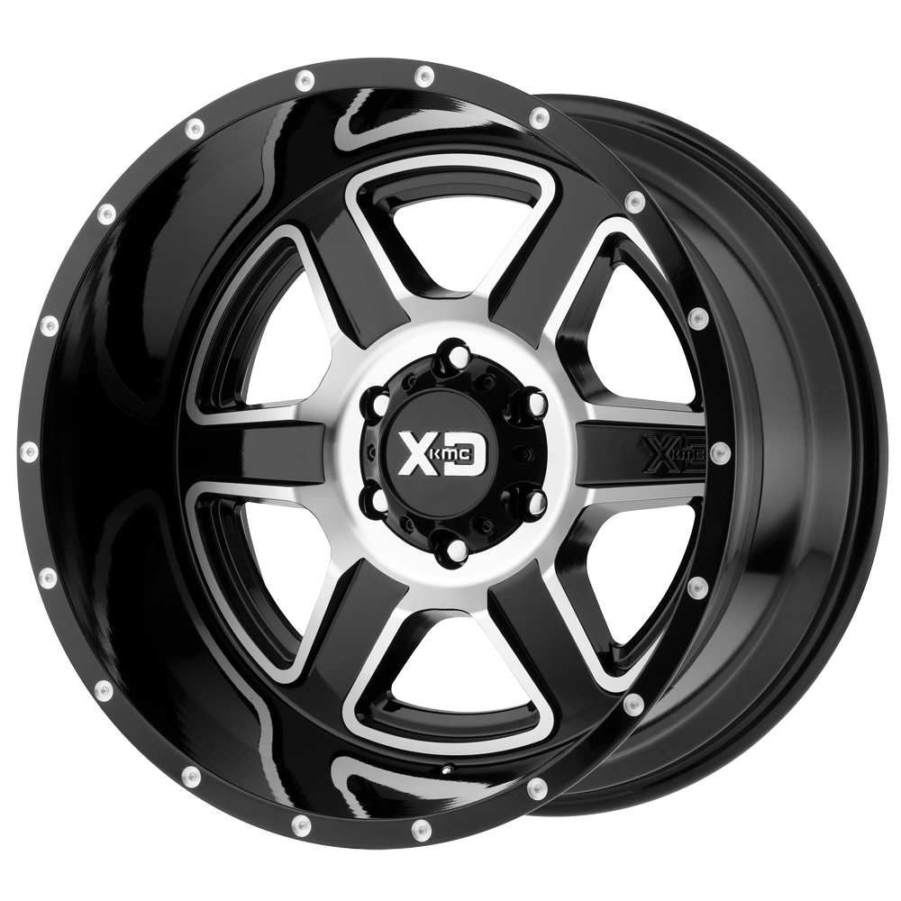 20X9 XD XD832 FUSION GLOSS BLACK MACHINED 6X139.7