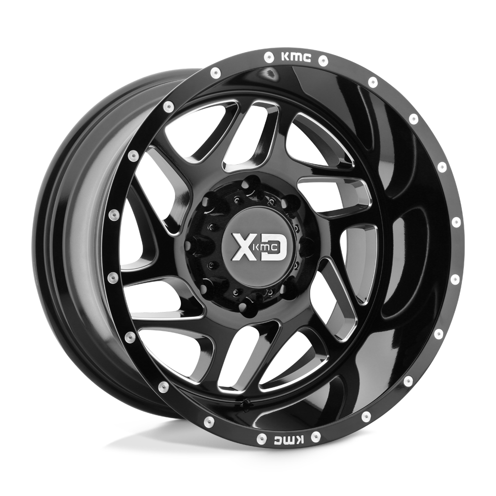 20X9 XD XD836 FURY GLOSS BLACK MILLED 6X135