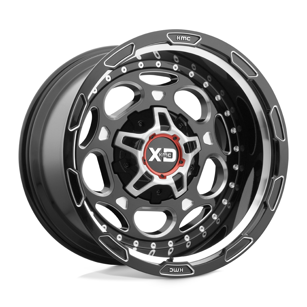 20X12 XD XD837 DEMODOG GLOSS BLACK MILLED 6X135/6X139.7