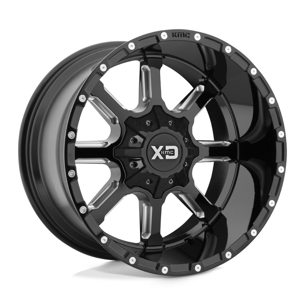 20X9 XD XD838 MAMMOTH GLOSS BLACK MILLED 5X127/5X139.7