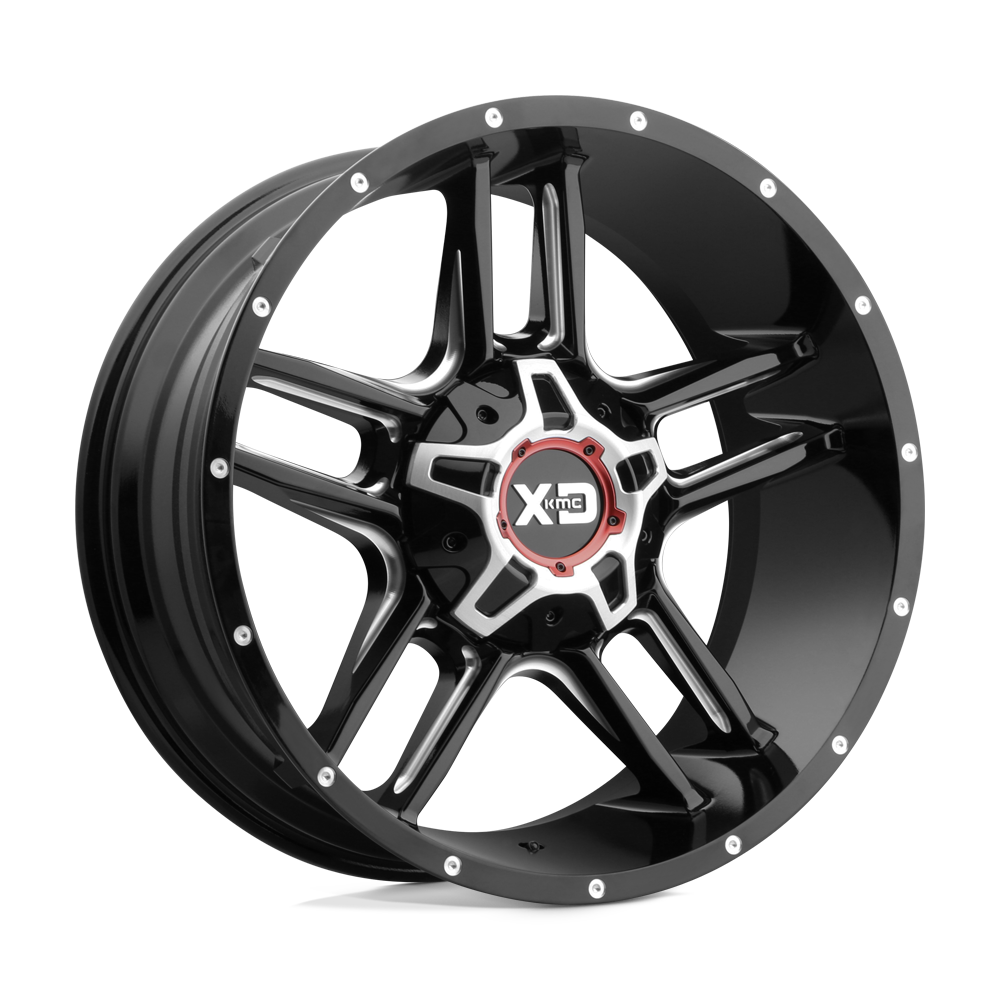 20X9 XD XD839 CLAMP GLOSS BLACK MILLED 6X135/6X139.7
