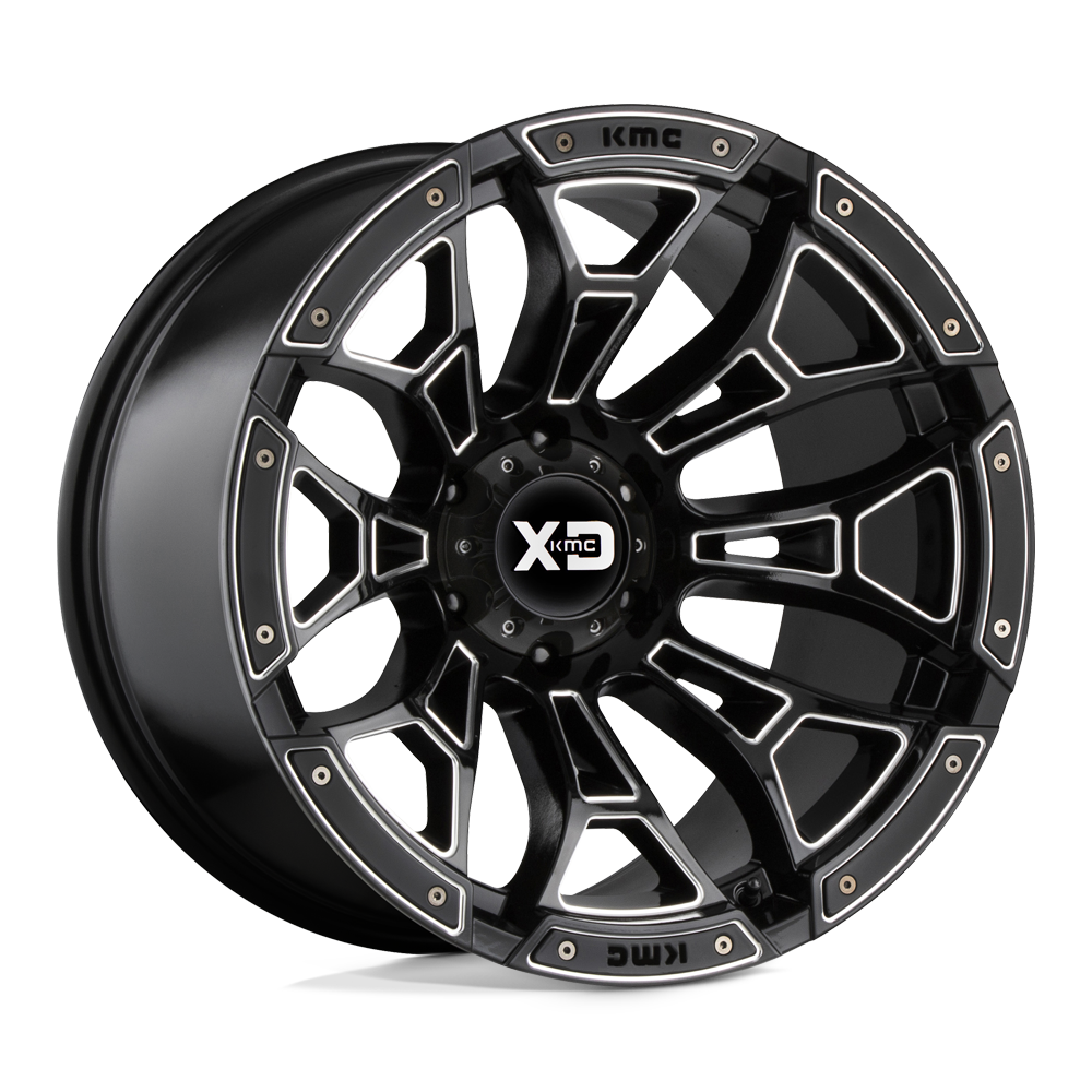 18X10 XD XD841 BONEYARD GLOSS BLACK MILLED 5X127
